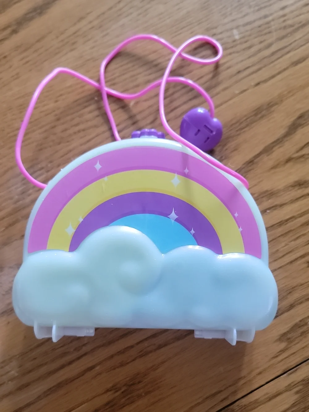 Polly Pocket Rainbow Dream Purse Wearable Compact Doll Play 2019 Date